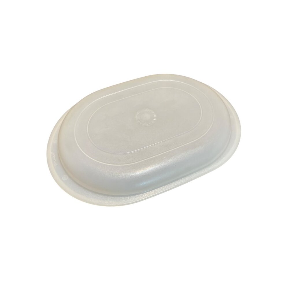Tupperware Ultra 21 Oval Casserole Frosted Lid #1781-2 Microwave-Safe